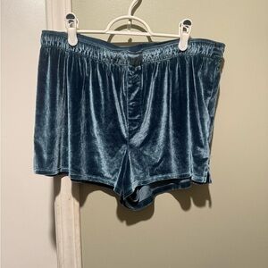 PINK Velvet Blue Lounge Shorts
